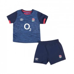 Camisola Inglesa Rugby Criança Equipamento Segundo 2020-2021 Manga Curta